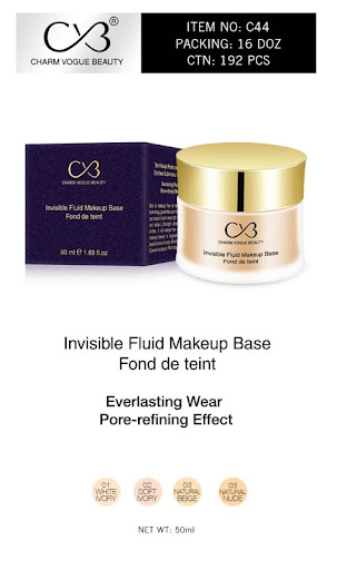 CVB Invisible Fluid Makeup Foundation 50ml - C44 2