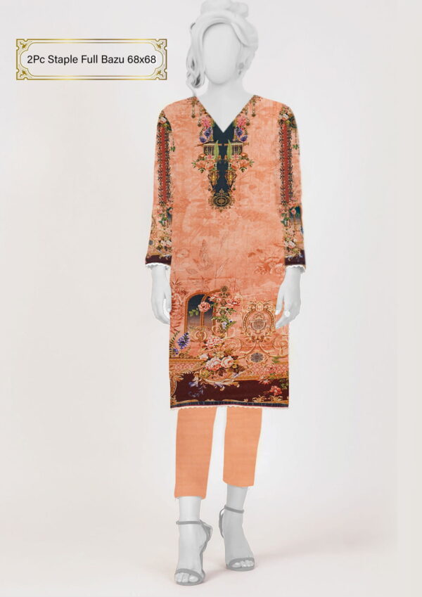 2Pcs Online Linen Fabric Staple Full Bazu Women Clothes
