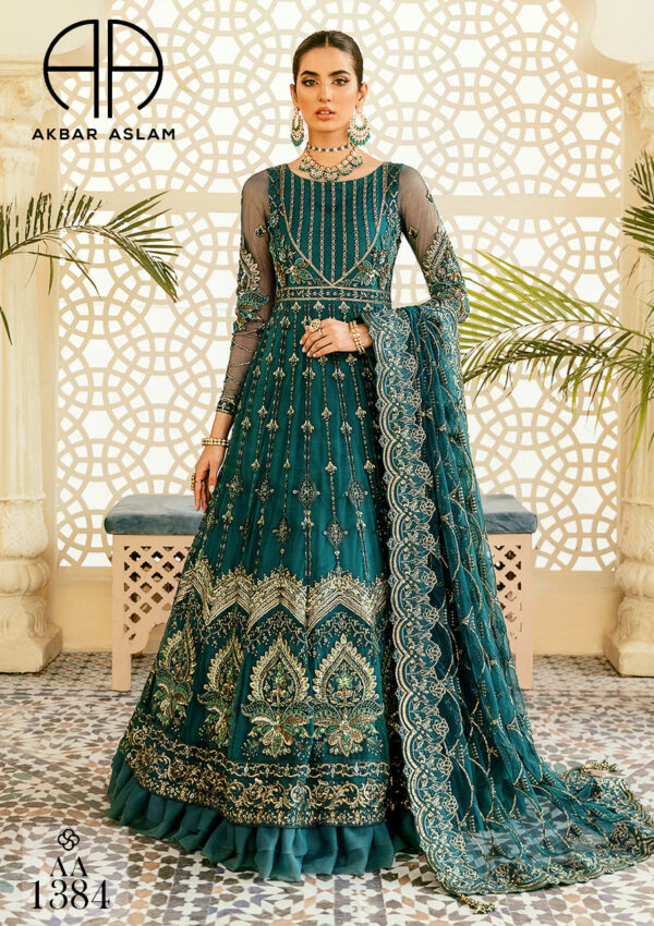 3pc Suit Akbar Aslam Elinor Embroidered AAWC-1384
