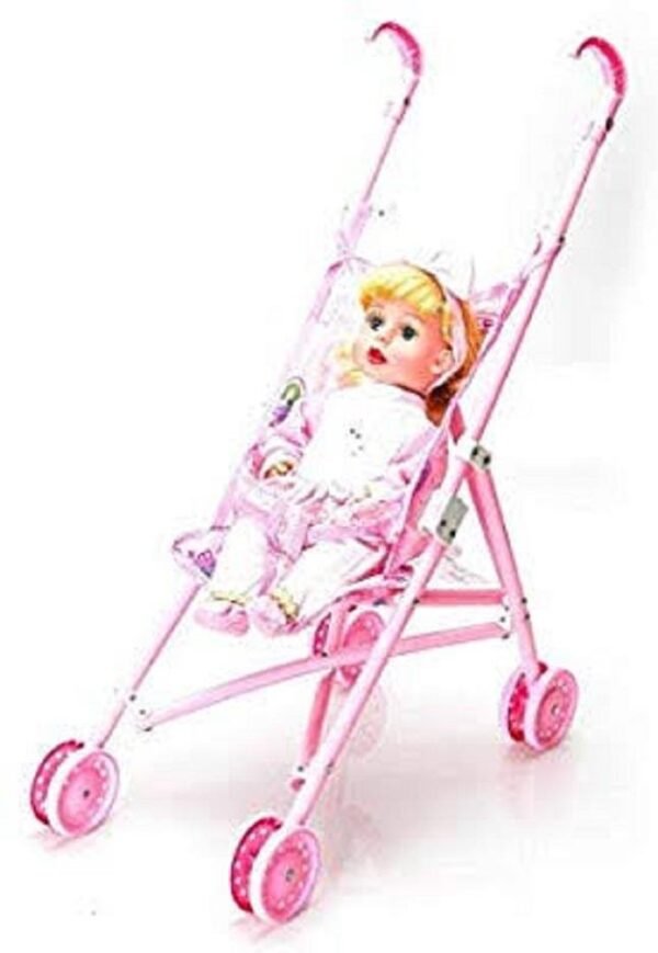 Doll Trolly Stroller Push Chair Pram Fold Able for Dolls