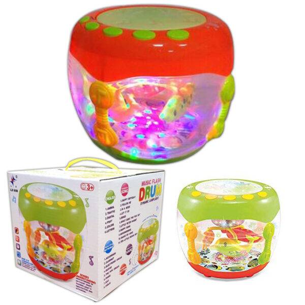 Flash Drum Set with Music, Touch, Flash, Visual 3D Lights1