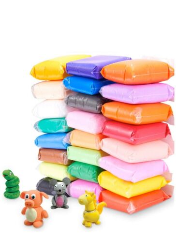Pack Of -12 Fomic Polymer Light Clay Slime Playdough For Kids With Free Tools