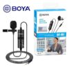 Boya Mic M1 Lavalier Collar Microphone for Canon Nikon DSLR Camcorder & Phone Android Iphone BY-M1 Mic 100% original