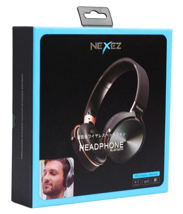 NEXEZ NE06 Wireless Headphones with TF/SD Card Over Ear Headset with Mic Red