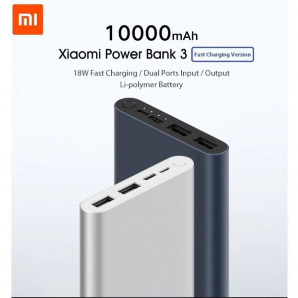 Xiaomi Power Bank 3 10000 mah 18W Fast Charging Shopping Pandaa