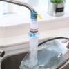Fan Faucet 360 Adjustable Flexible Kitchen Faucet Tap Water Outlet Shower Head Water Filter Sprink