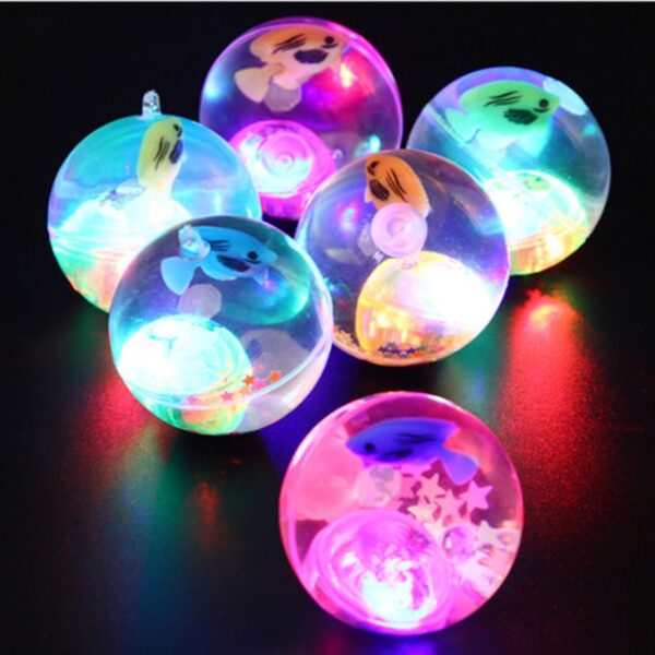 LED Flashing Light Rubber Bouncing Ball For Kids - Bouncing Rubber Flashing light LED Ball Toy
