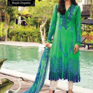 Buy Online 3Pcs Maria-B Prinited Sleeves | Women Clothes