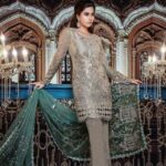 3Pcs Net Suit Embroidered - MARIA B BD 1107