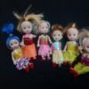 6 Pieces Small Cute Dolls Toys Kids Gift Set For Girls Finger Size