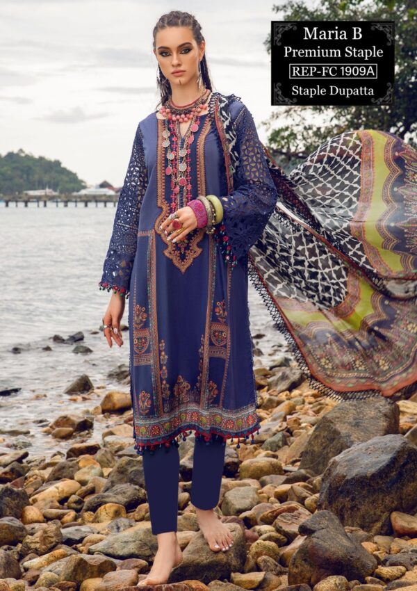 Buy Now 3Pcs Maria B Replica - Printed Back | Women Clothing in Pakistan
