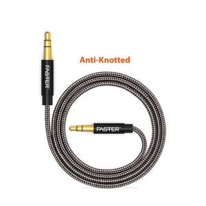 FASTER 3.5mm Audio Aux Cable 2-meter Male to Male