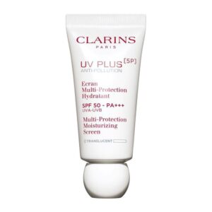 Clarins Paris UV Plus SPF 50 Multi-Protection Moisturizing Sunscreen, Translucent, 30ml