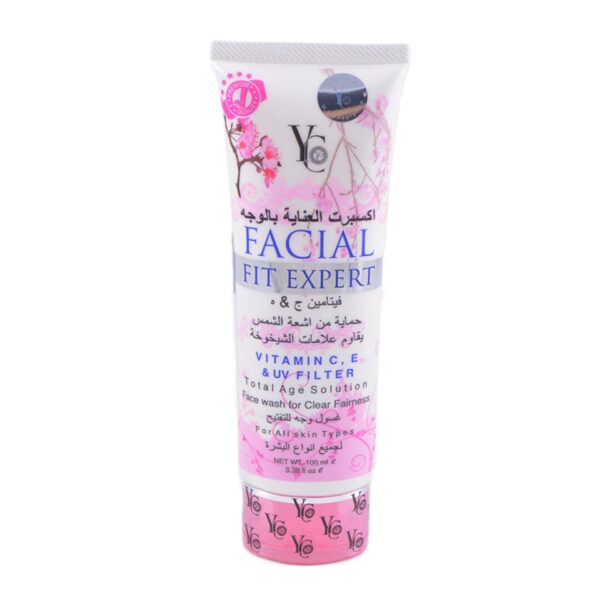 YC FACIAL FIT EXPERT VITAMIN C,E & UV FILTER Face Wash (100 ml)