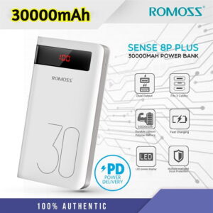 Romoss Sense 8p+ 30000mAh Power Bank 18W 3A Type-C