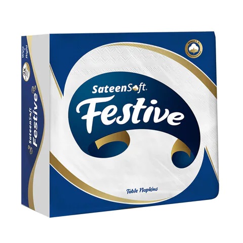 Sateen Soft Festive Tissue 45 Count