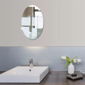 Acrylic Oval Sliver Mirror Wall Stickers - Price in Pakistan 2023