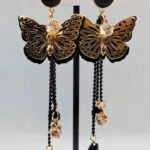 Premium Quality Black Casual Earrings Butterfly Shape