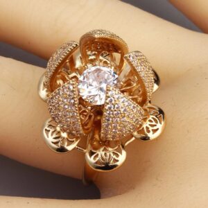 Flower Bloom Ring Open And Close Flower Rings For Women’s